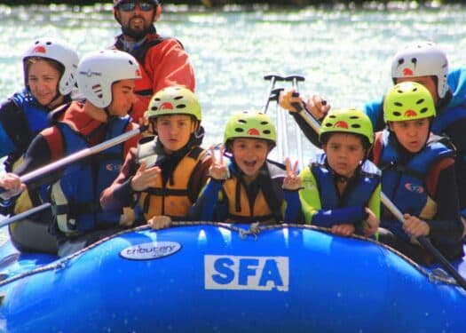 Rafting familiar río Esera
